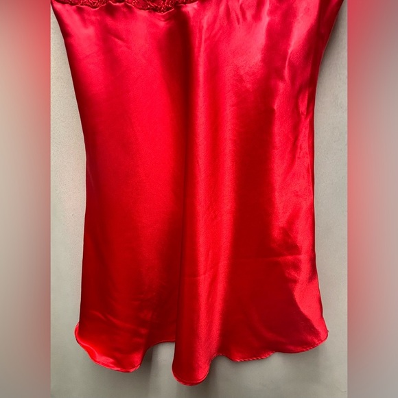 Val Mode Vintage 90's Red Lace and Satin Lingerie Size Medium made in USA - Picture 3 of 11
